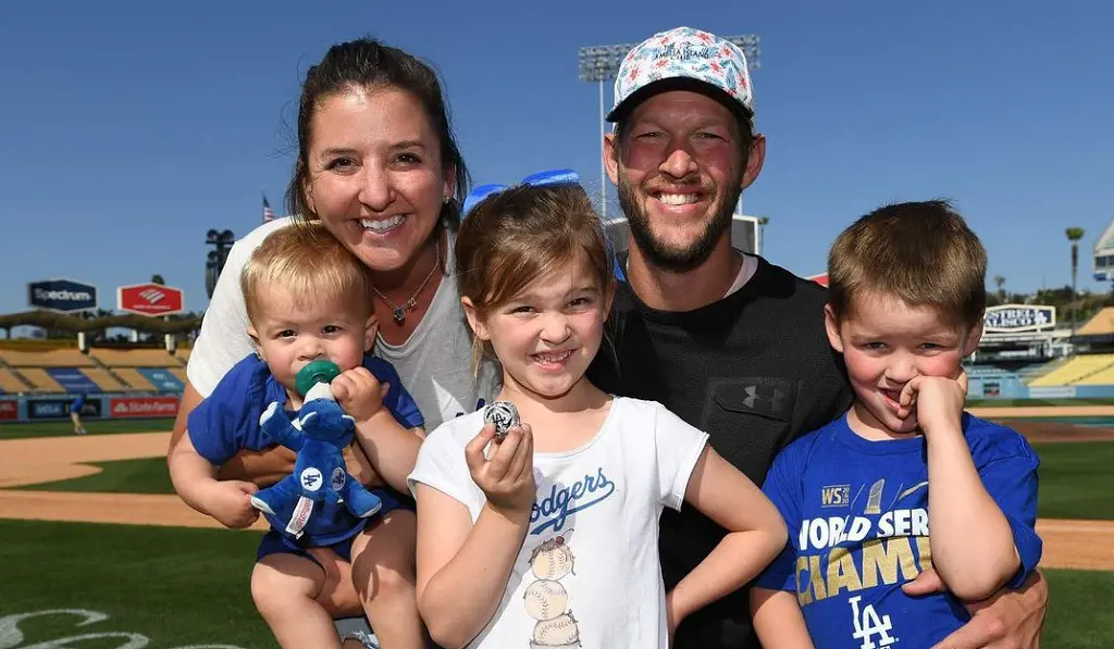 Professional baseball player Clayton Kershaw and his wife Ellen Kershaw are proud parents of four children.