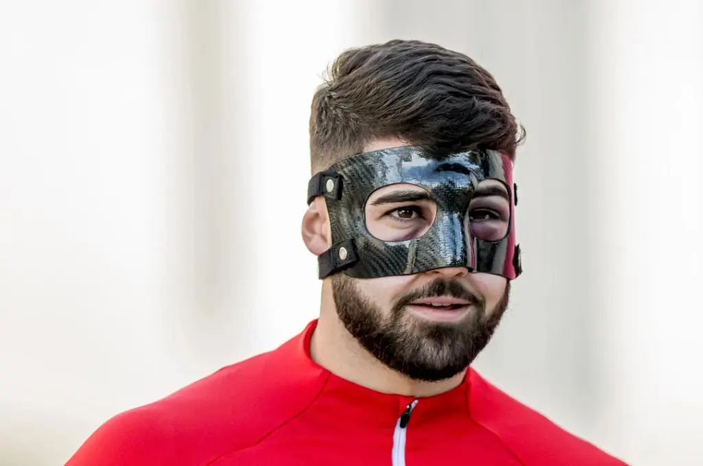 Josko Gvardiol was seen sporting a face mask during the FIFA world cup.