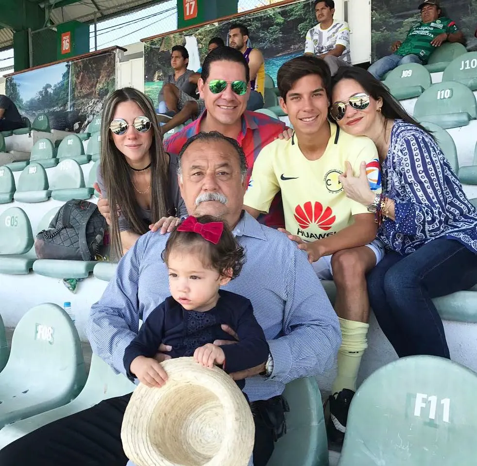 Deigo's family as they come to support the rising star on Mexico's team.