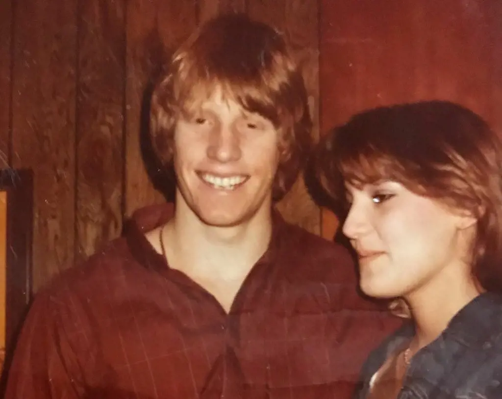 Mike Von Erich with his wife Shani