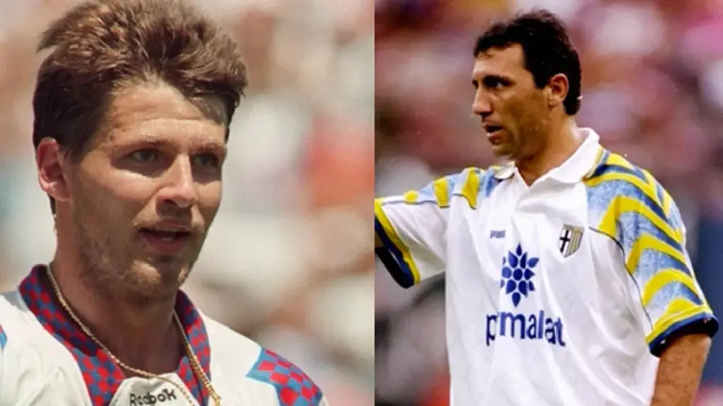 Hristo Stoichkov (Bulgaria) & Oleg Salenko (Russia) were two players to win Golden boot during 1994 world cup.