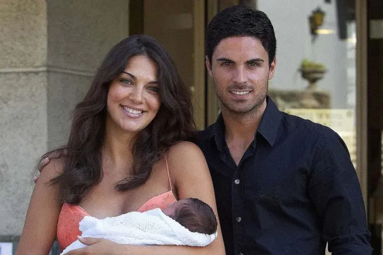 Newborn Gabriel with his parents, Mikel and Lorena