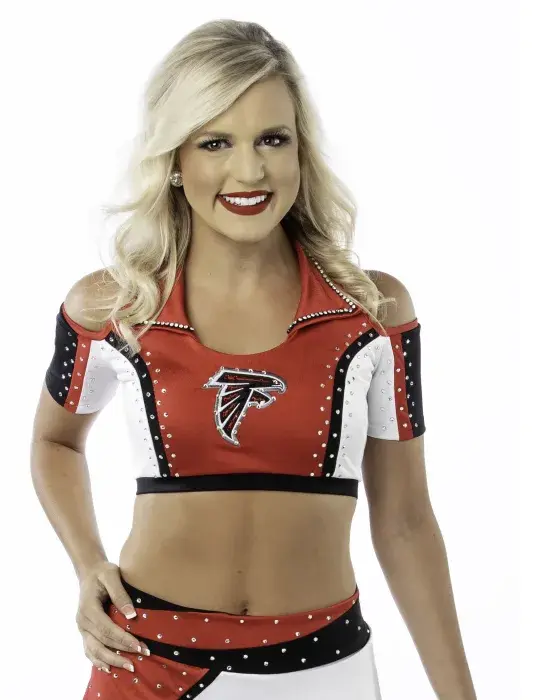 Jenna M. has been Falcons cheerleader for 6 years 