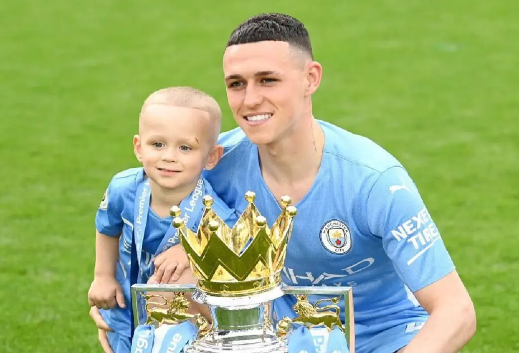Phil Foden's son Ronnie was born in 2019 when Phil was 18 years old.