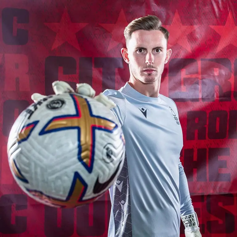Dean Henderson is an English professional footballer who plays as a goalkeeper for Premier League club Nottingham Forest, on loan from Manchester United,