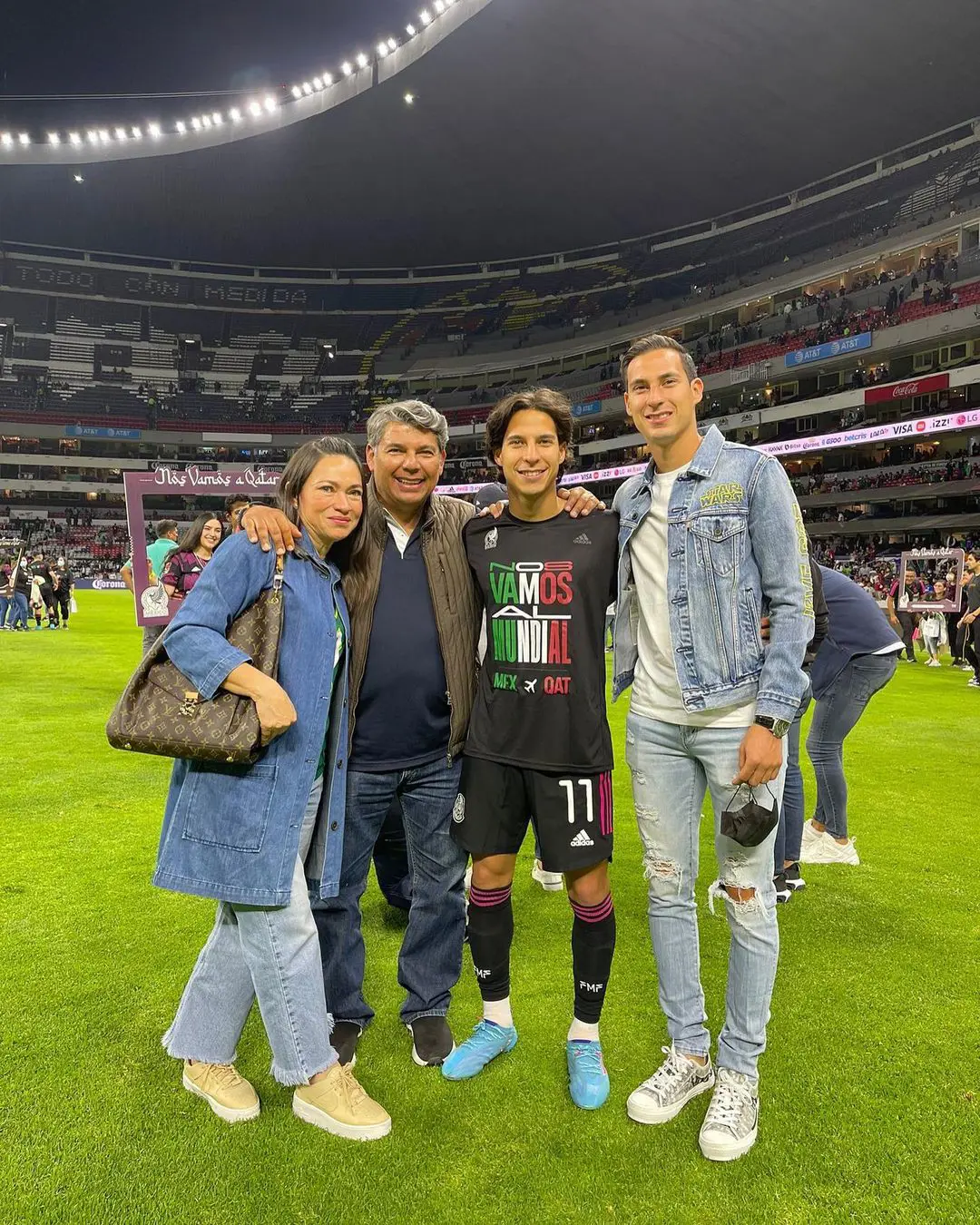 The Lainez family went to support the star of the family, Diego.