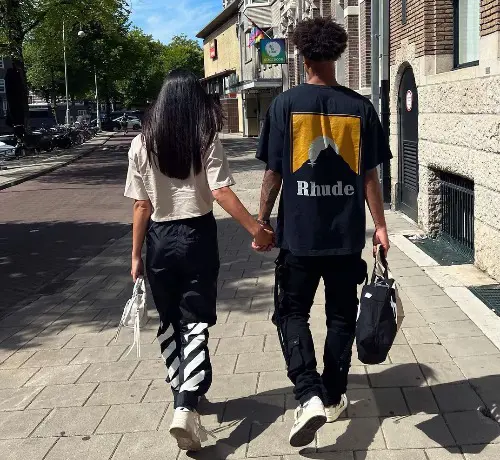 Charlie and Tajon seen holding hands together in the streets of Amsterdam.
