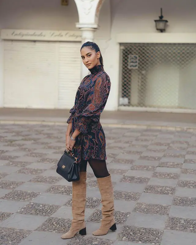 Imane has done modelling promoting dresses for e-commerce agencies like Zeyna