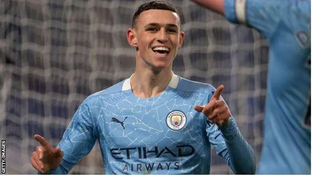 England's Phil Foden has won the Premier League title four times with Manchester City. 