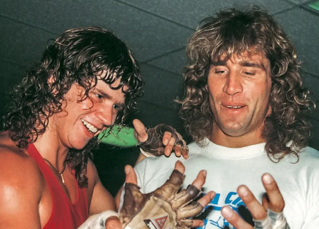 Chris Von Erich with his older brother Kerry