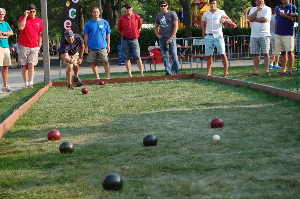 Bocce is a popular sport in the United States.