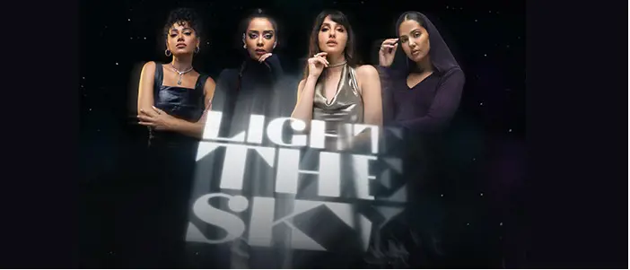 The official poster for the soundtrack 'Light the Sky'