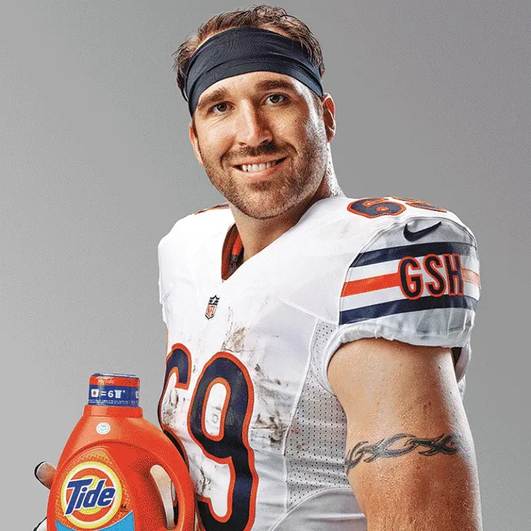 Jared Allen is a former American football defensive end who played in the National Football League (NFL) for 12 seasons.