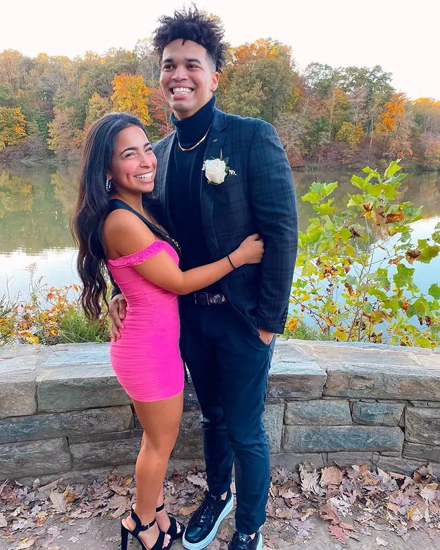 Caleb Williams and his girlfriend were seen together in a prom as seen on her IG post on October, 2020