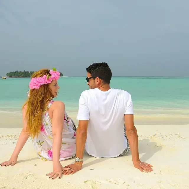 Eya and Karim seen enjoying their lavish holiday vacation at Maldives.