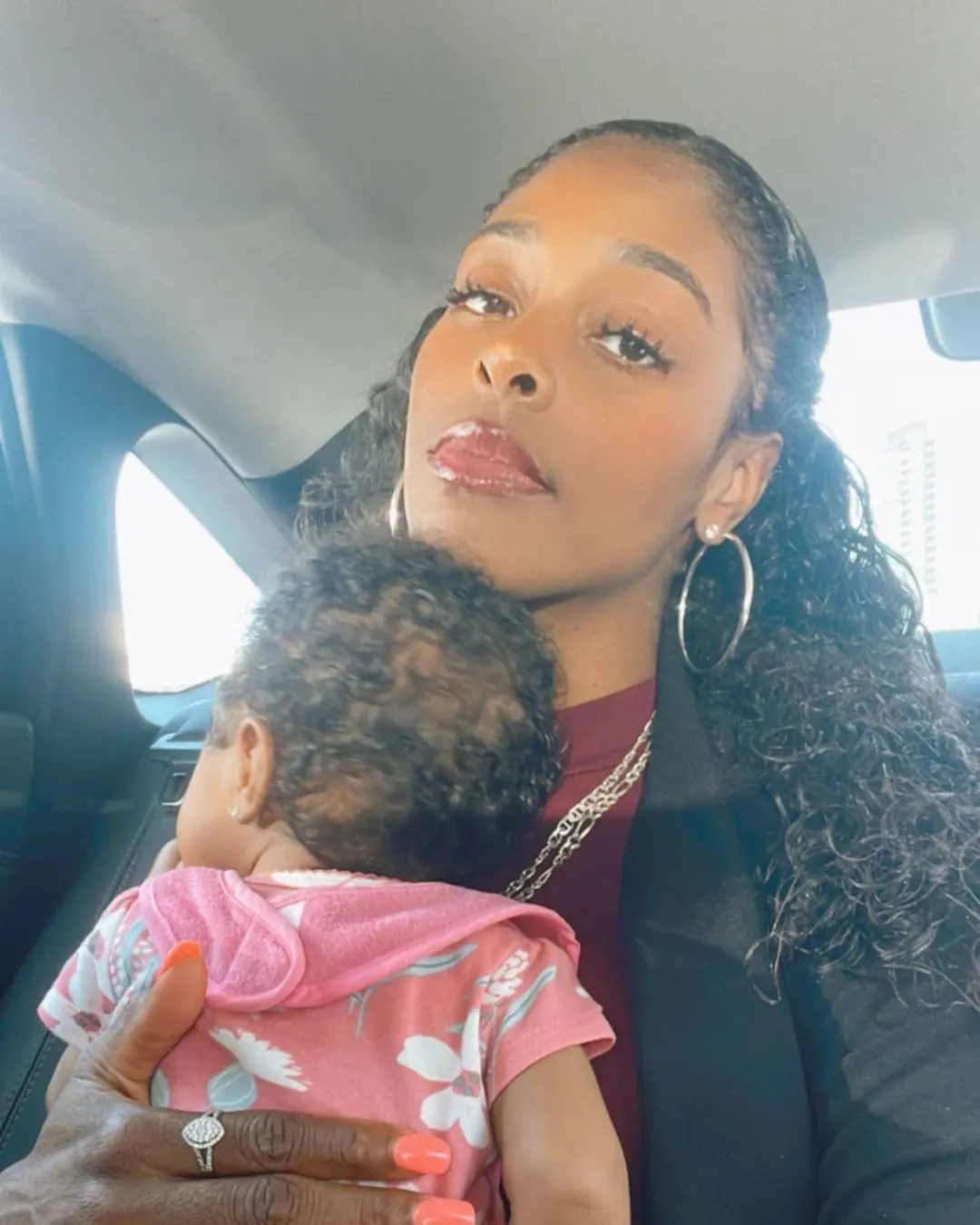 Cheyenne Parker with her daughter Naomi 