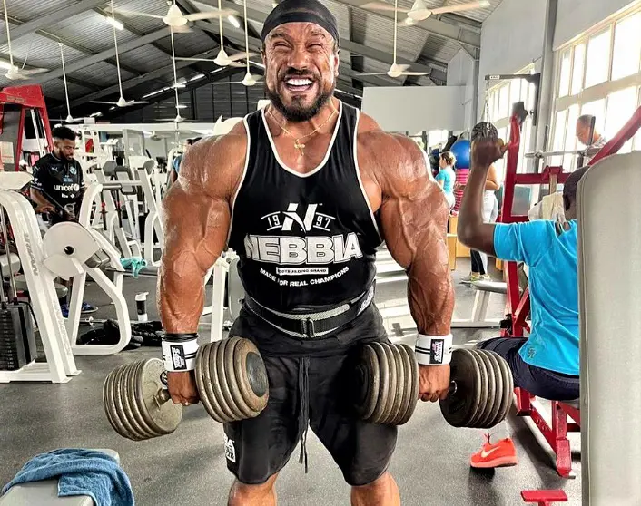 Roelly Winklaar is only now getting into the swing of things in the world of bodybuilding. 