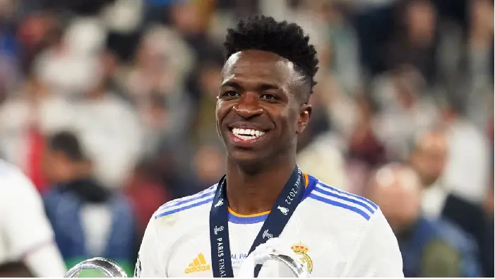 22 yr old Vinicius Jr plays for Real Madrid and is a rising star for Brazil