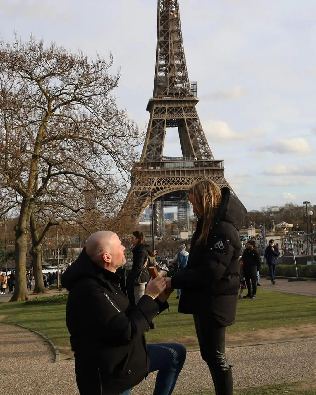 Raymond proposed to his partner in February.