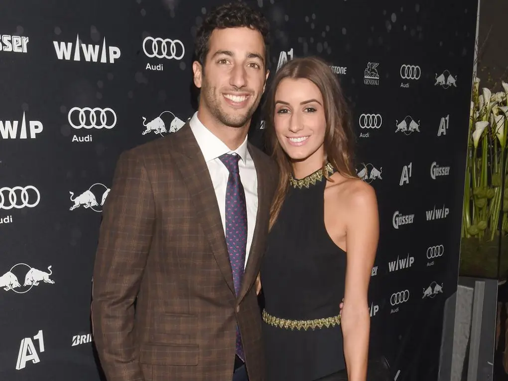 Daniel Ricciardo with his first love, Jemma Boskovich. They broke up in 2016.