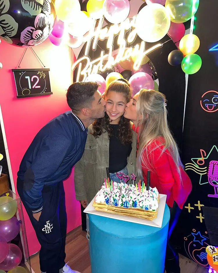 Luis and Sofia with Delfina on her 12th birthday.