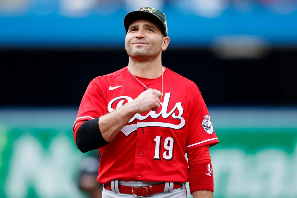 Joey Votto is a baseball first baseman for the Cincinnati Reds of Major League Baseball (MLB).