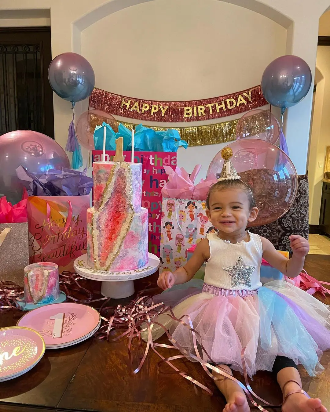 The Miller celebrated Remi's 1st birthday in January earlier this year