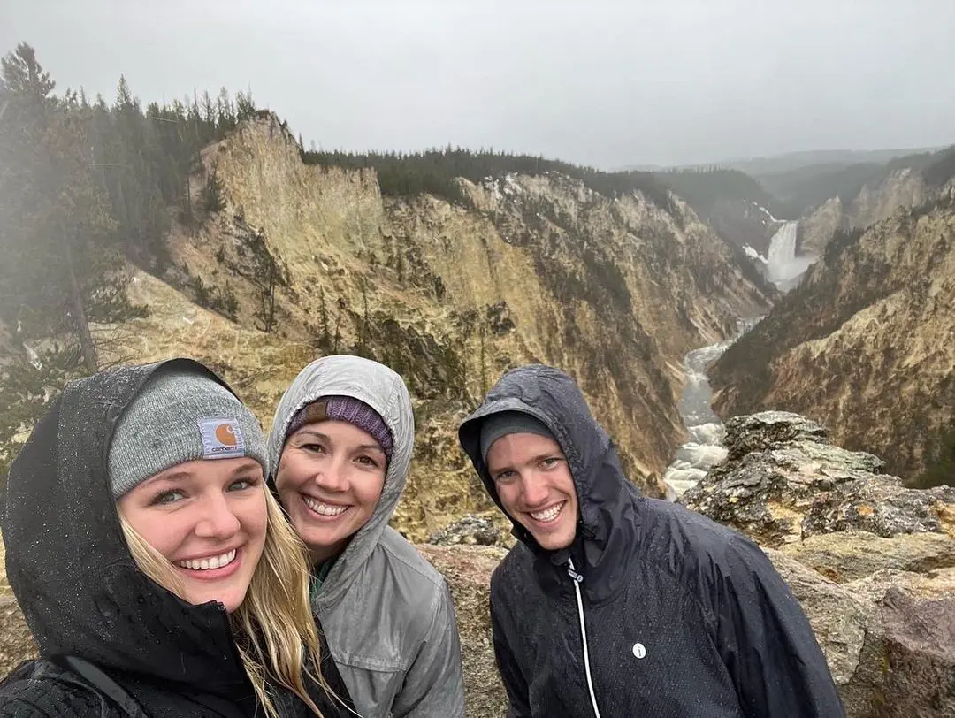 Jenna with her siblings at Yellowstone National Park, Wyoming.