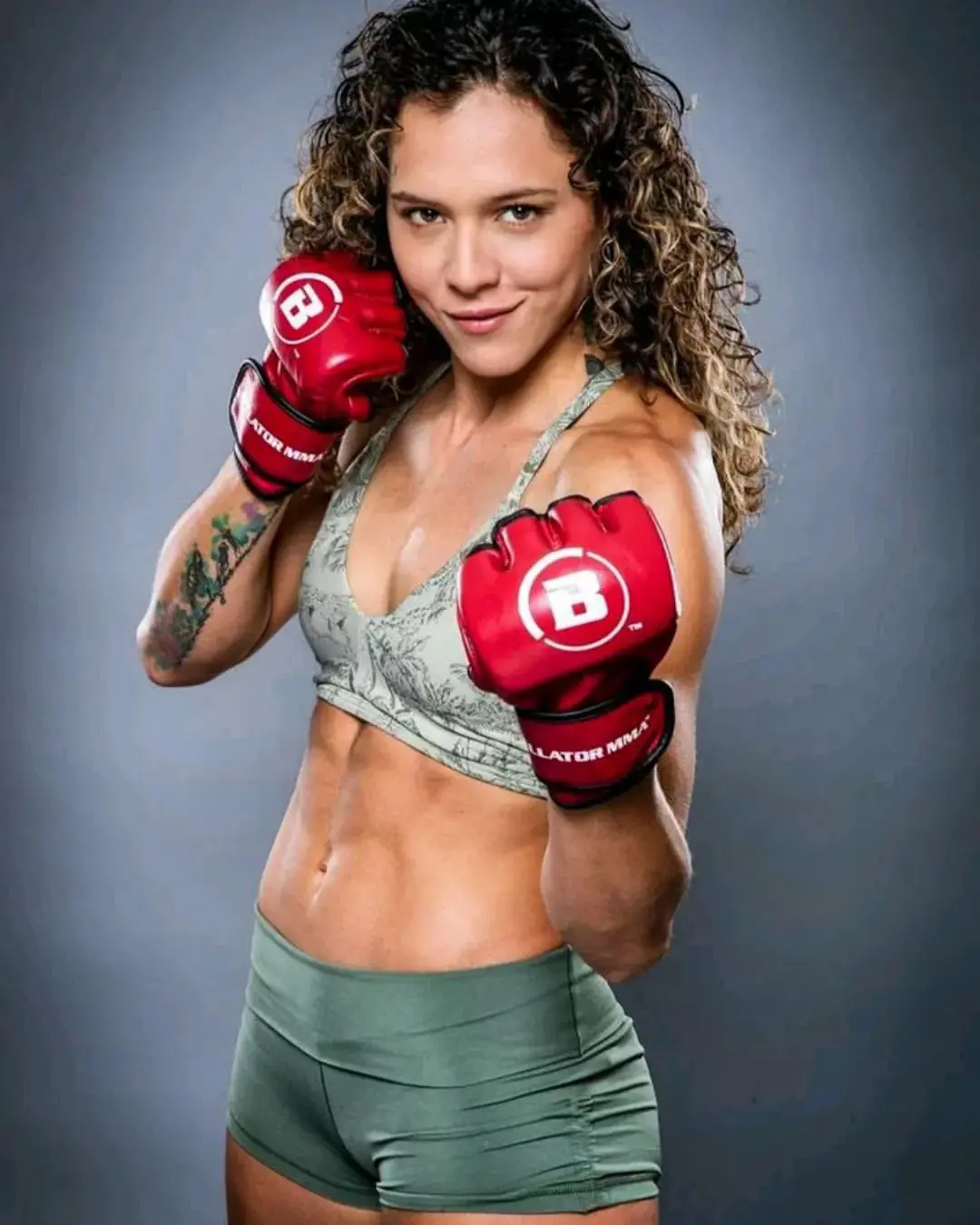 Alejandra Lara is a female MMA fighter from Colombia who also performs an aerial dance.