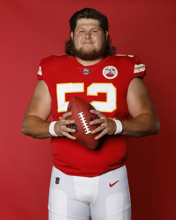 Creed Humphrey plays football venter for the Kansas City Chiefs of the National Football League.