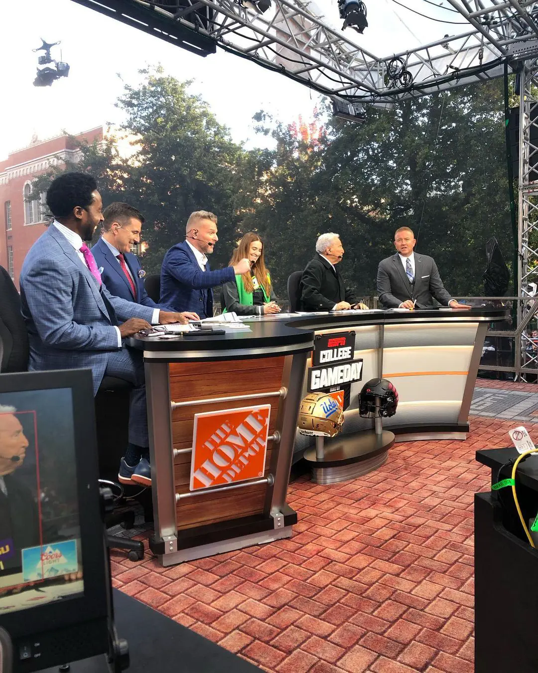 Chris's presence on the show College GameDay, which is broadcast on ESPN, ended recently. 