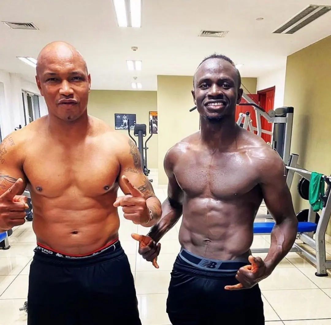 Senegal star Sadio Mane visited El Hadji Diouf gym for training 