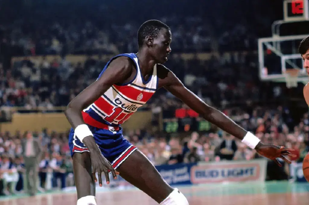 Manute Bol was a Sudanese-American professional basketball player and political activist. 