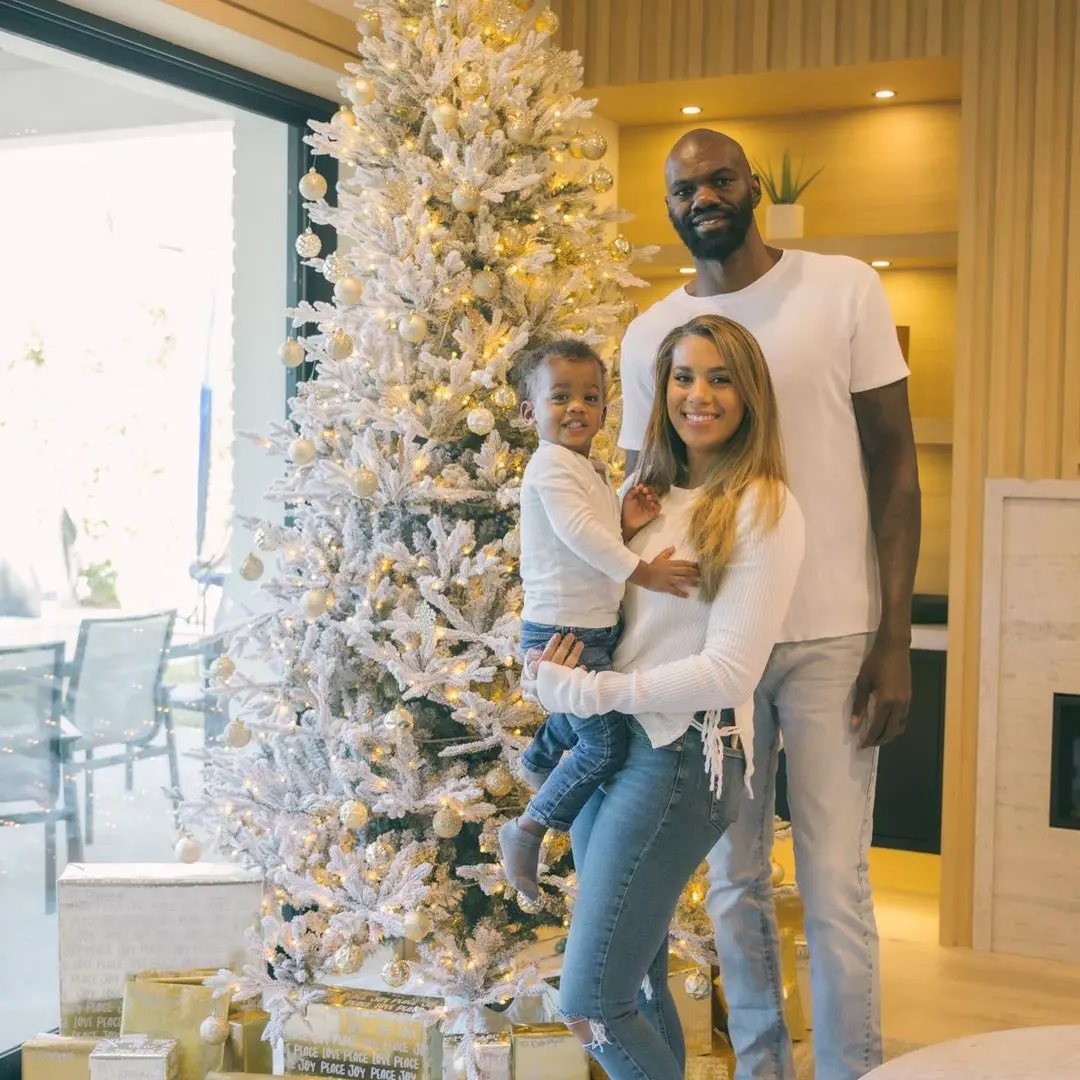 Dedmon and his family during the Holidays.