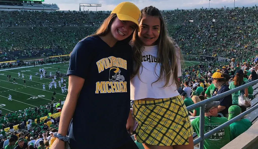 Jessica attended his game at the University of Notre Dame on September 3, 2018.
