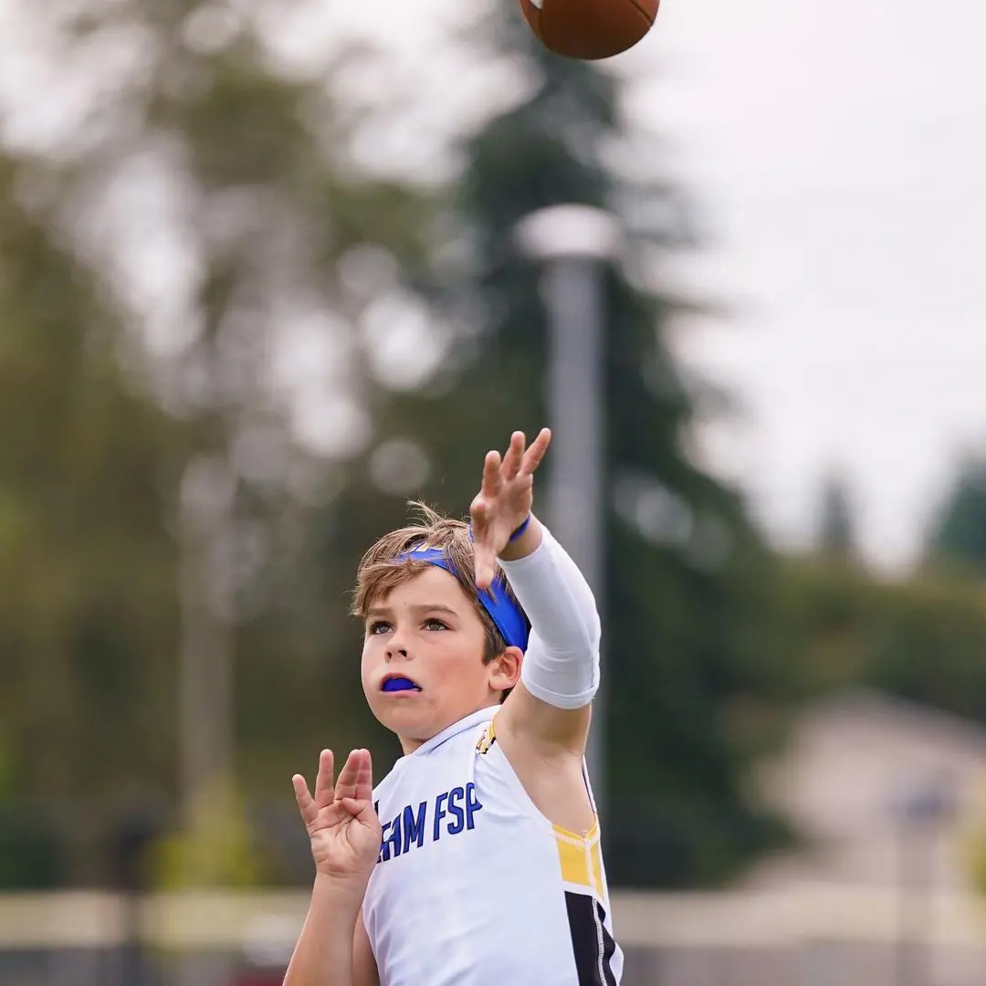 Tate Olsen is addicted to football just like his father
