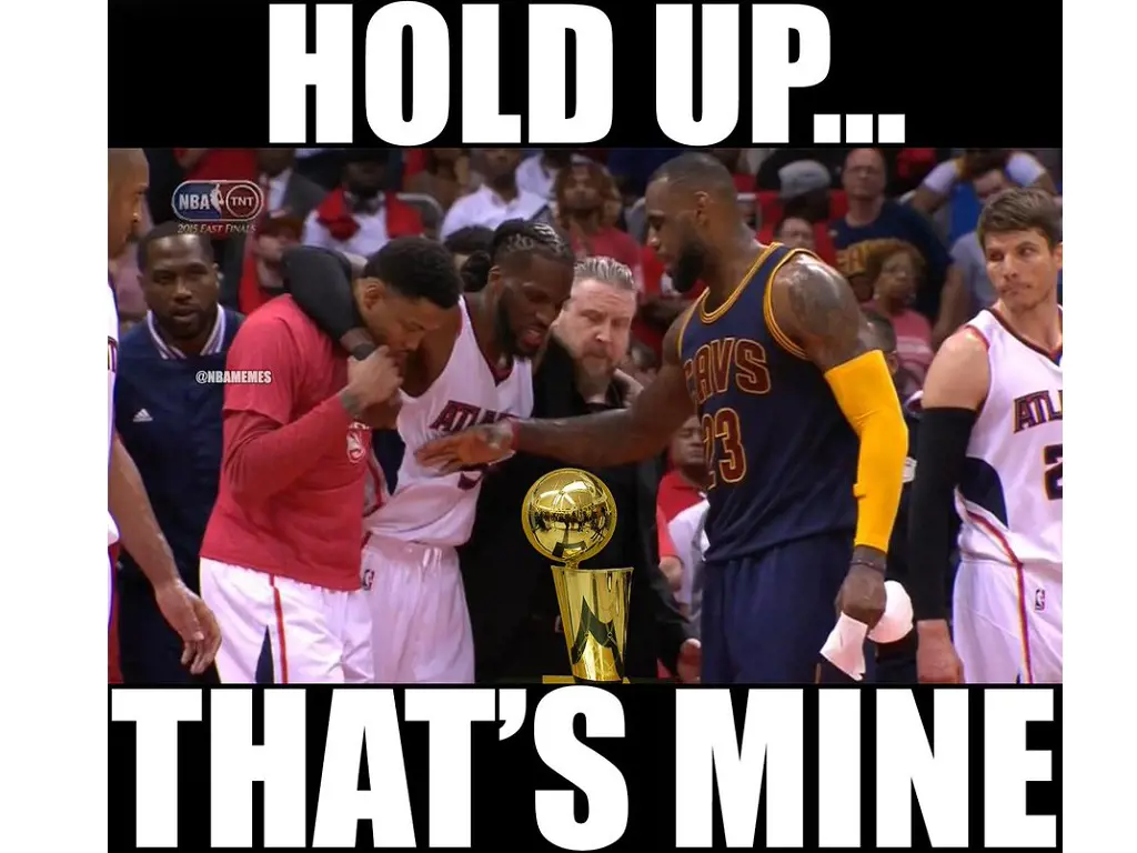 LeBron James memes on claiming Trophy