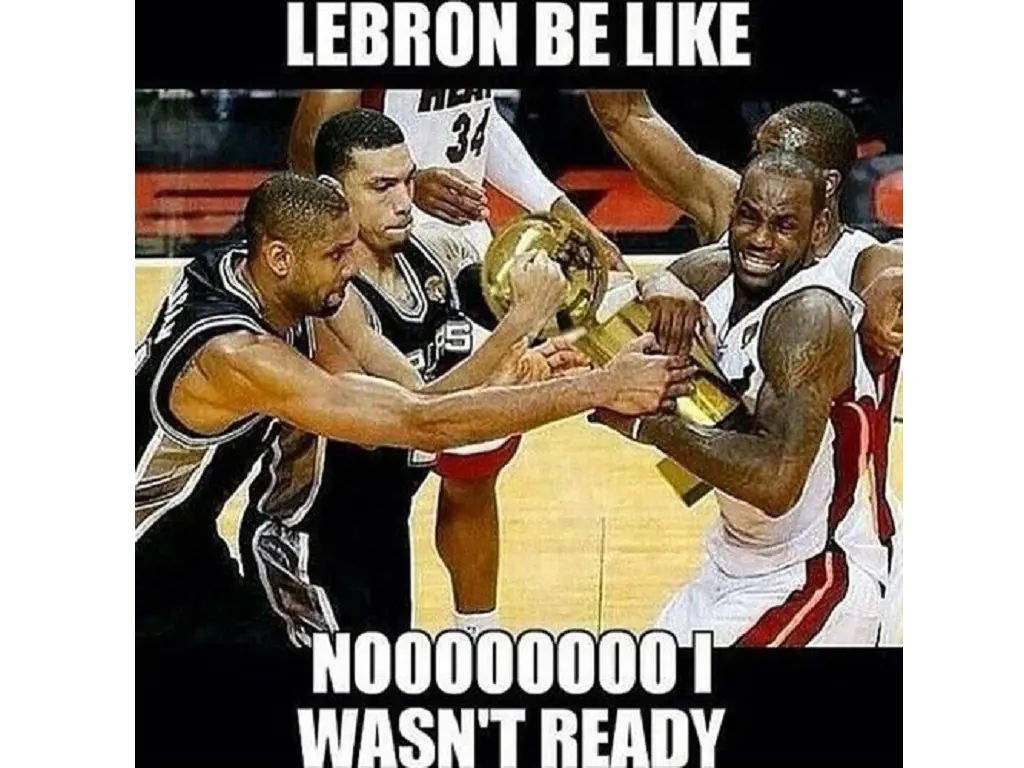 LeBron James memes over Trophy 
