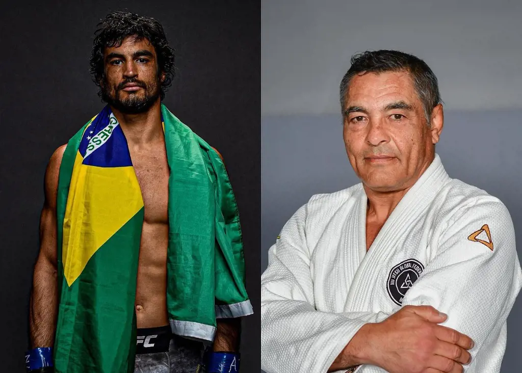 Two titans of Brazilian Jiu-jitsu Kron and Rickson (right)