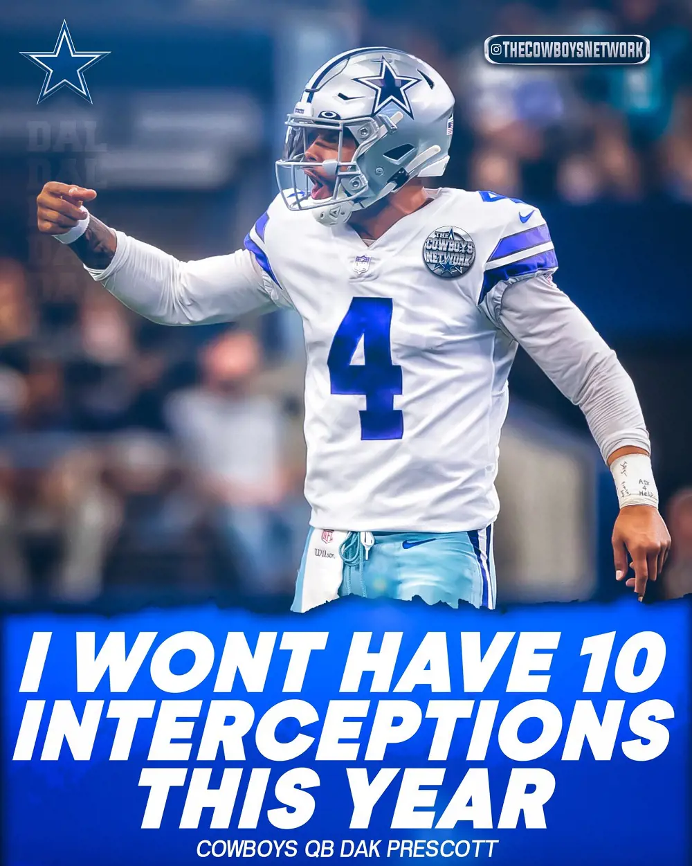 Dak Prescott has already made his intentions clear for the upcoming season
