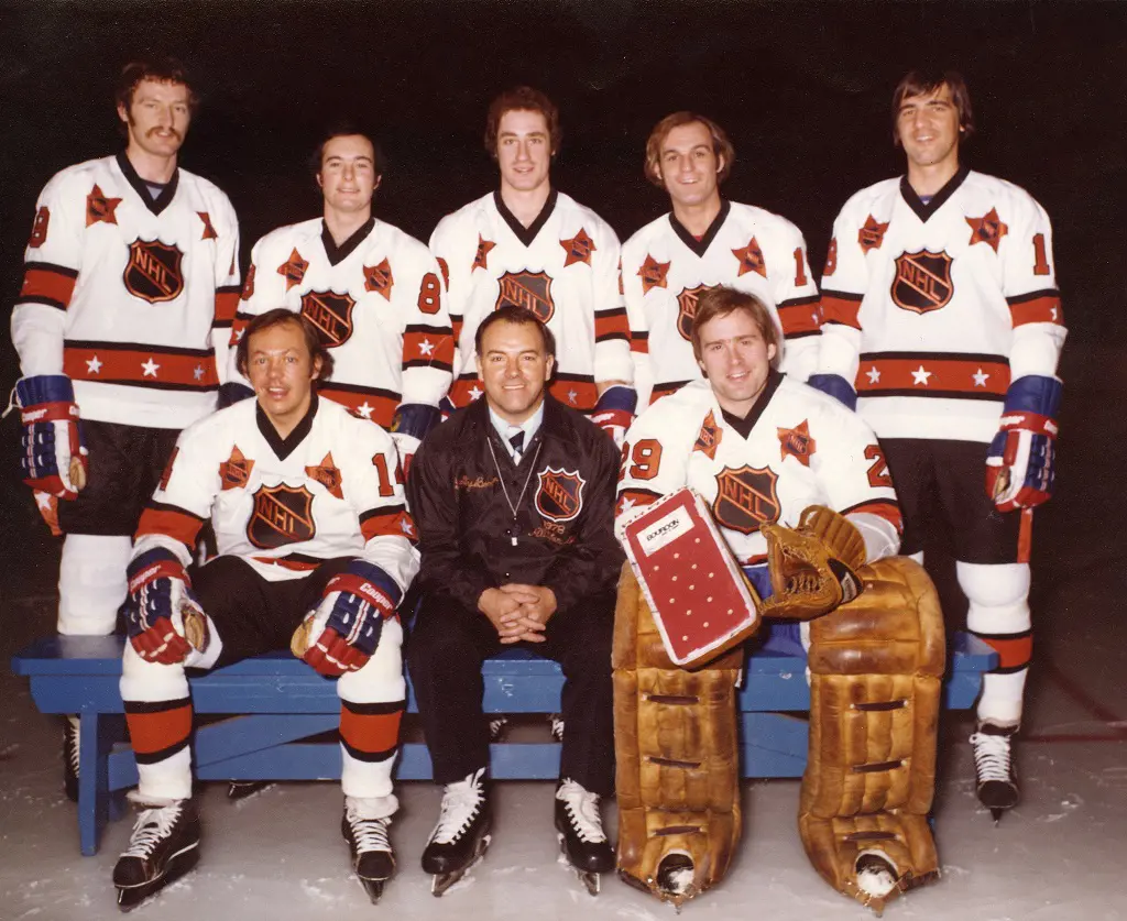 The Canadiens All-Star team from the 90s including Guy Lafleur