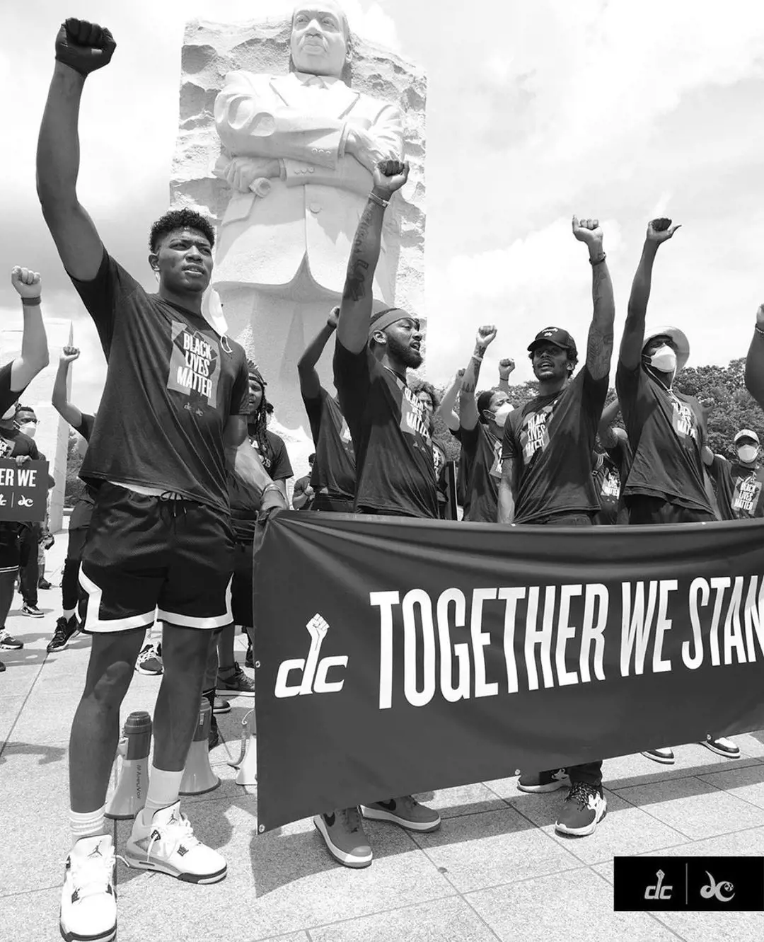 Rui and his Wizards teammates had walked in the BLM movement in June 2020.