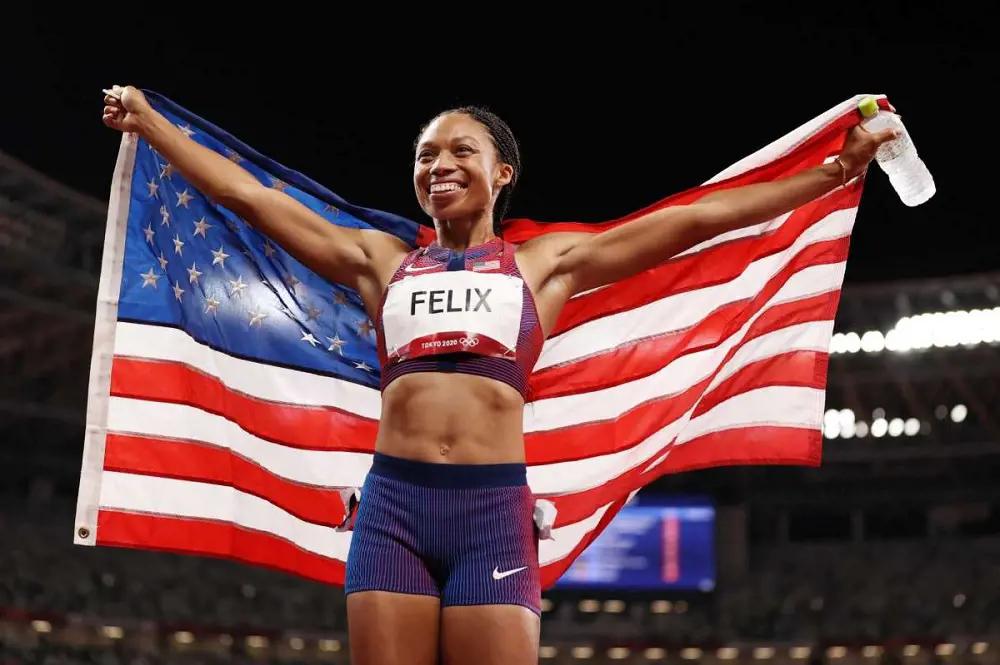 Allyson Felix became the first Athleta sponsored athlete