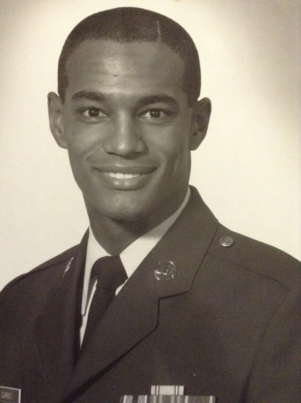 An old picture of Coach Mike during his days as an Air Force officer.