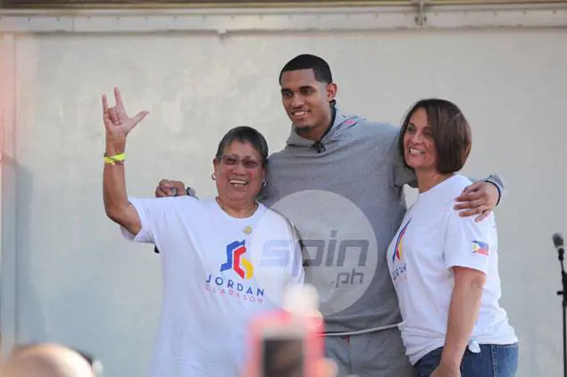 Clarkson with his maternal grandma Marcelina (left) and mom (right) in 2018.