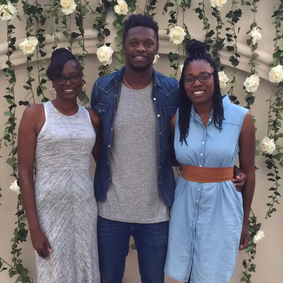 Carolyn (left) celebrating National daughter and son day with her kids. Julius sister (right) is Nastassia
