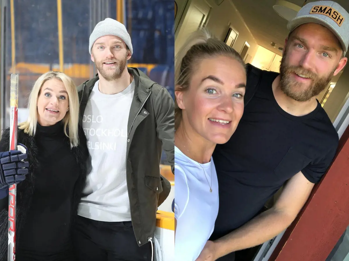 Mattias and Ida ended their year 2018 with a hockey match at the rink on December 31
