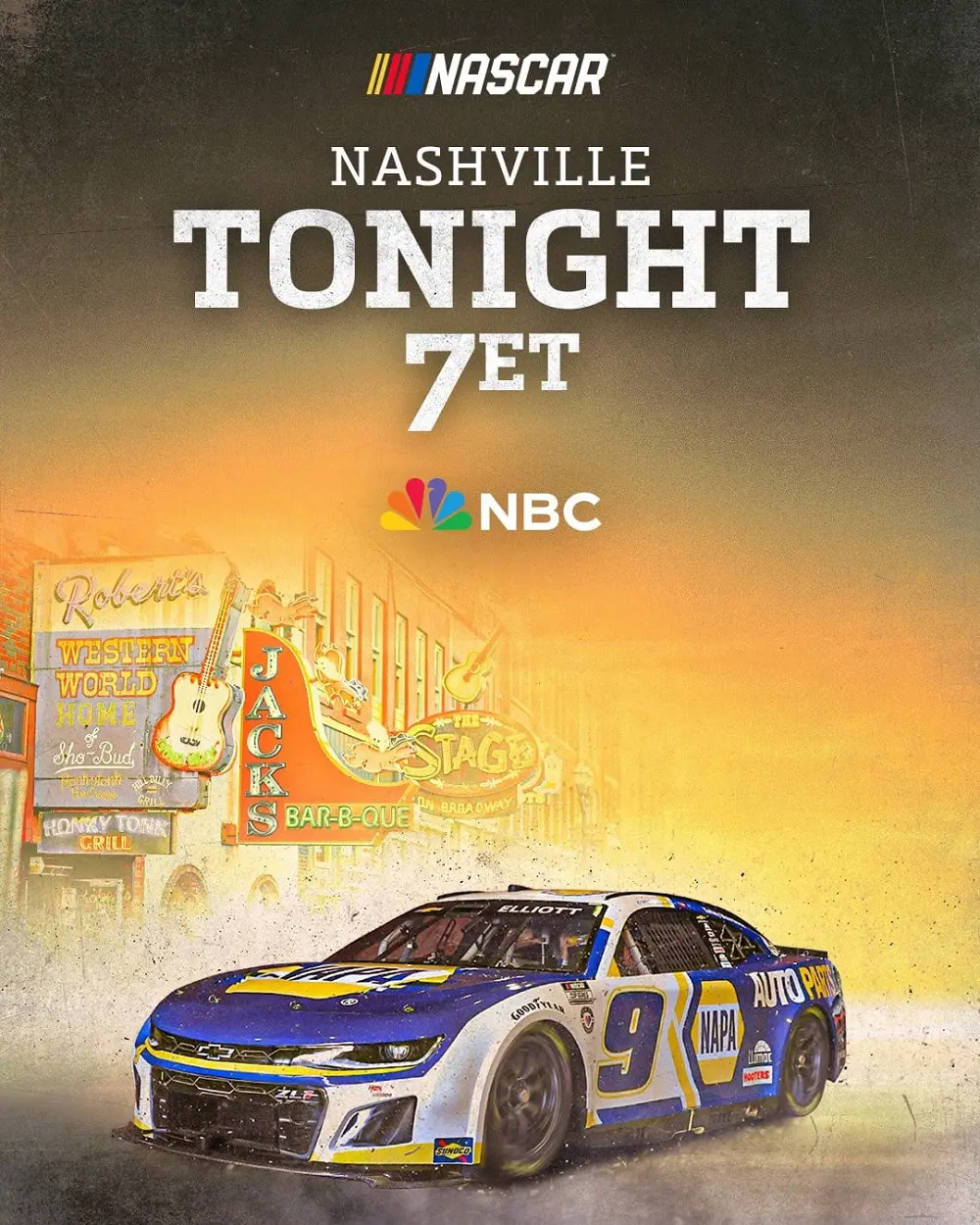 NASCAR on NBC broadcasted the Ally 400 race on June 26