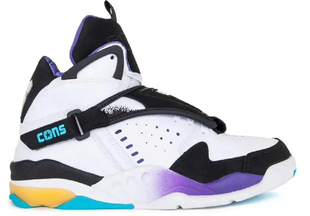 Converse Aero Jam is a high-top basketball shoe released in the 1990s.