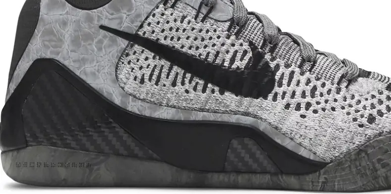 Nike Kobe 9 elite is enhanced by its use of Nike’s Flyknit.